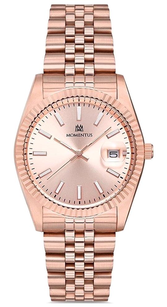 Momentus CW131T-12SR Takvimli 36 mm Rose Gold Çelik Kordon Analog Kadın Kol Saati