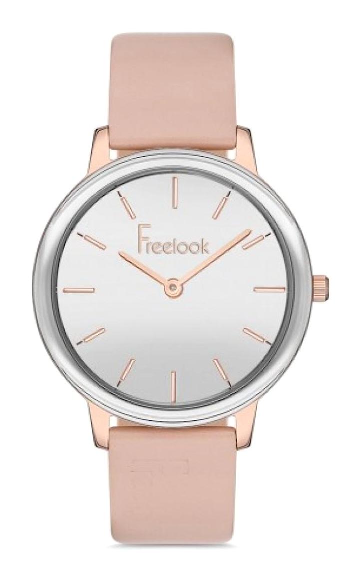 Freelook FL.1.10144.2 34 mm Pembe Deri Kordon Analog Kadın Kol Saati