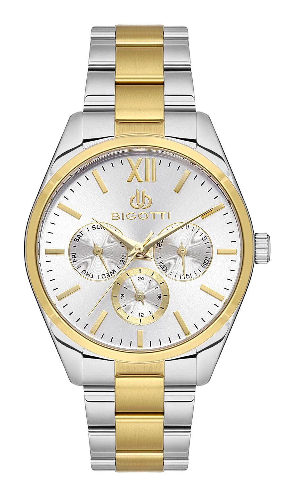 Bigotti BG.1.10492.3 36 mm Altın-Gri Çelik Kordon Analog Kadın Kol Saati
