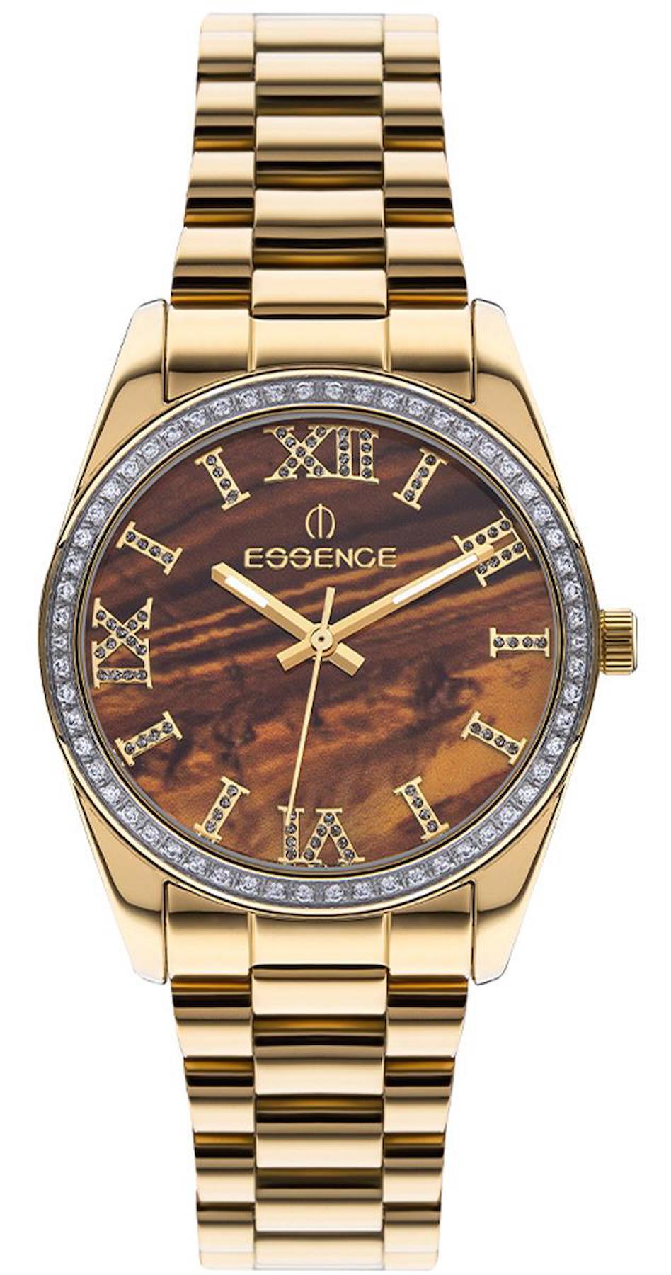 Essence ES6822FE.109 36 mm Altın Çelik Kordon Analog Kadın Kol Saati
