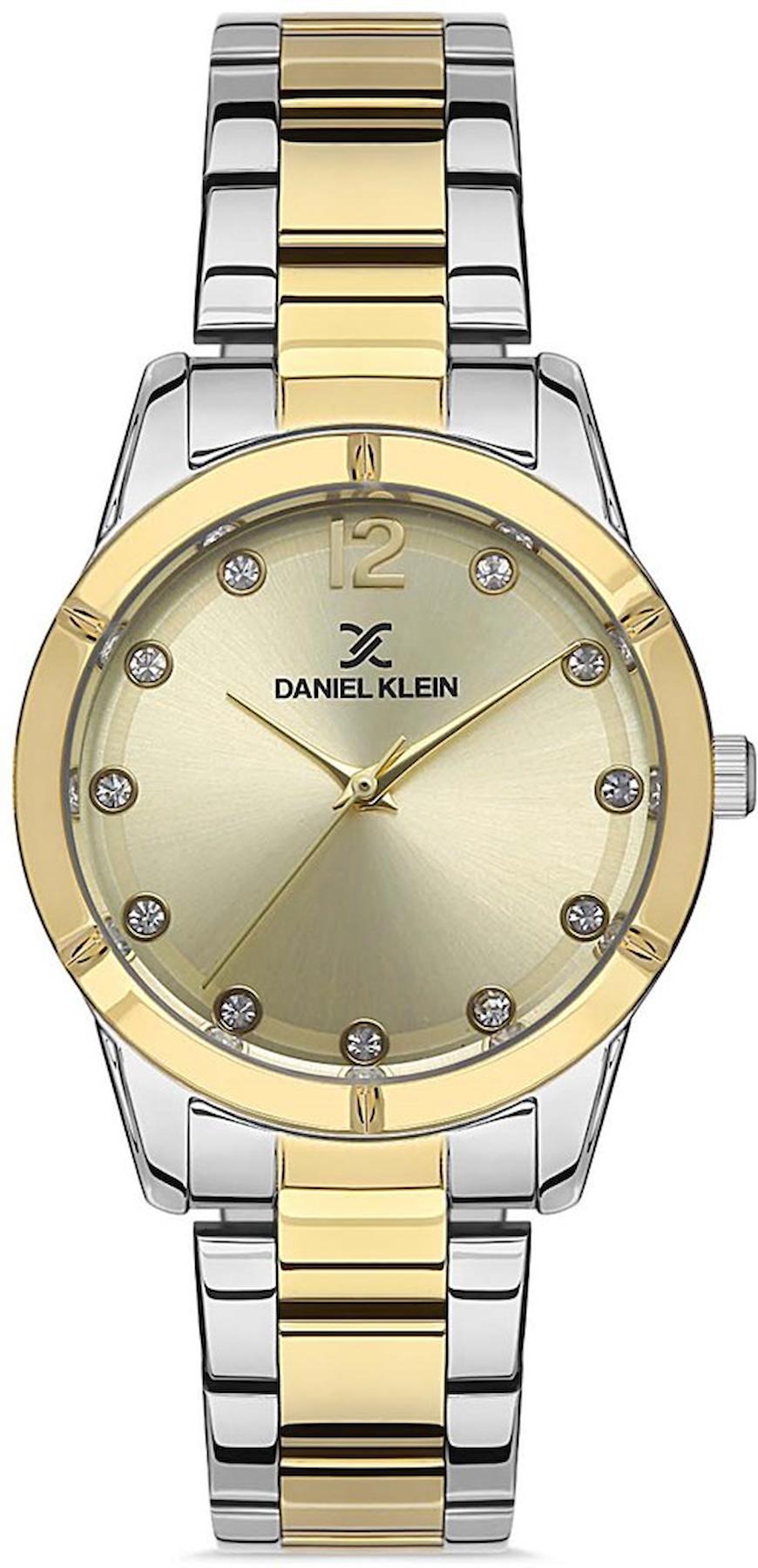 Daniel Klein DKE.1.10020.5 32 mm Altın-Gri Çelik Kordon Analog Kadın Kol Saati