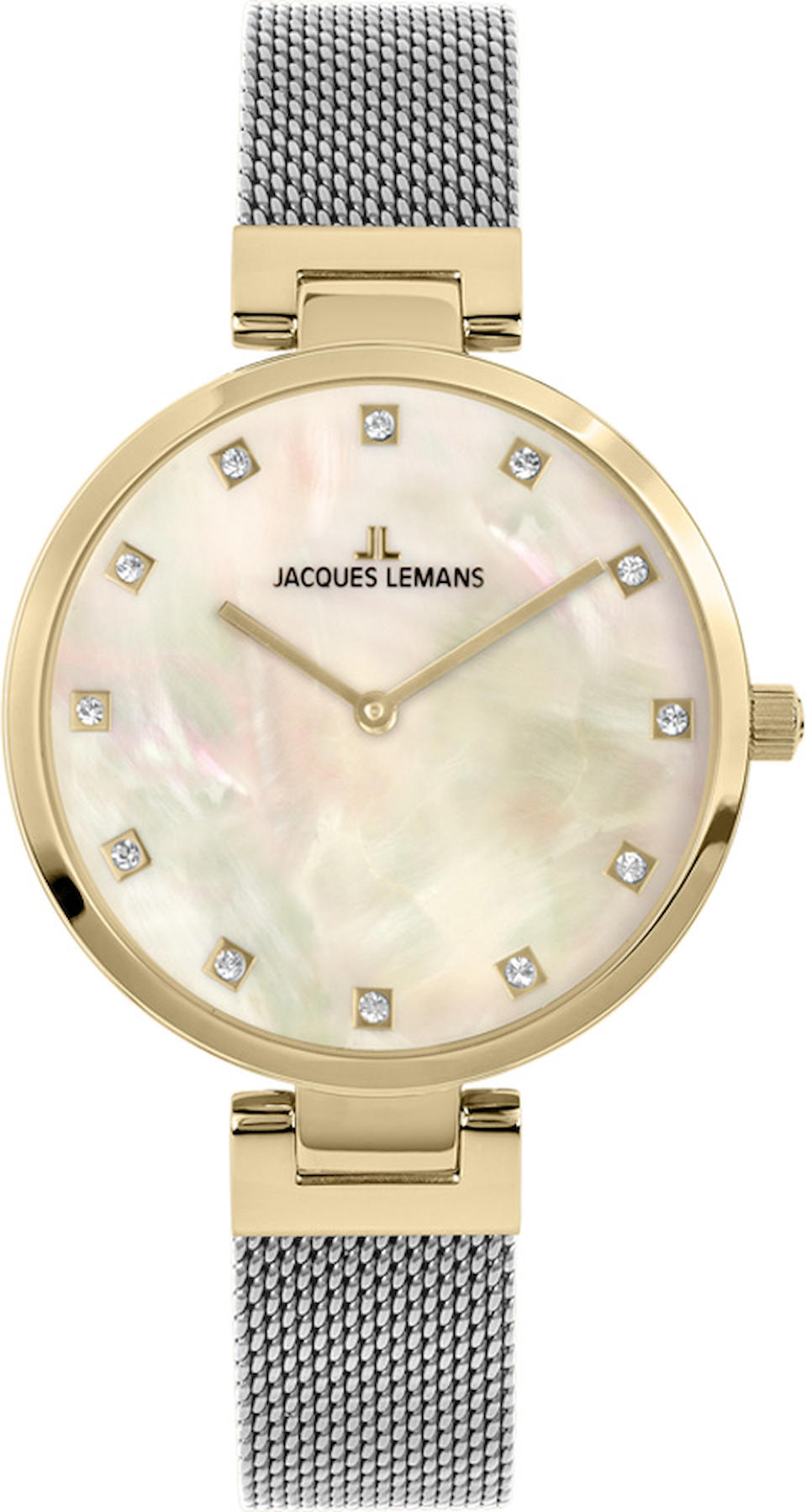 Jacques Lemans 1-2001L 33 mm Gri Çelik Kordon Analog Kadın Kol Saati