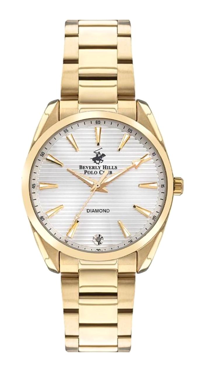 Beverly Hills Polo Club BP3338X.130 36 mm Altın Çelik Kordon Analog Kadın Kol Saati