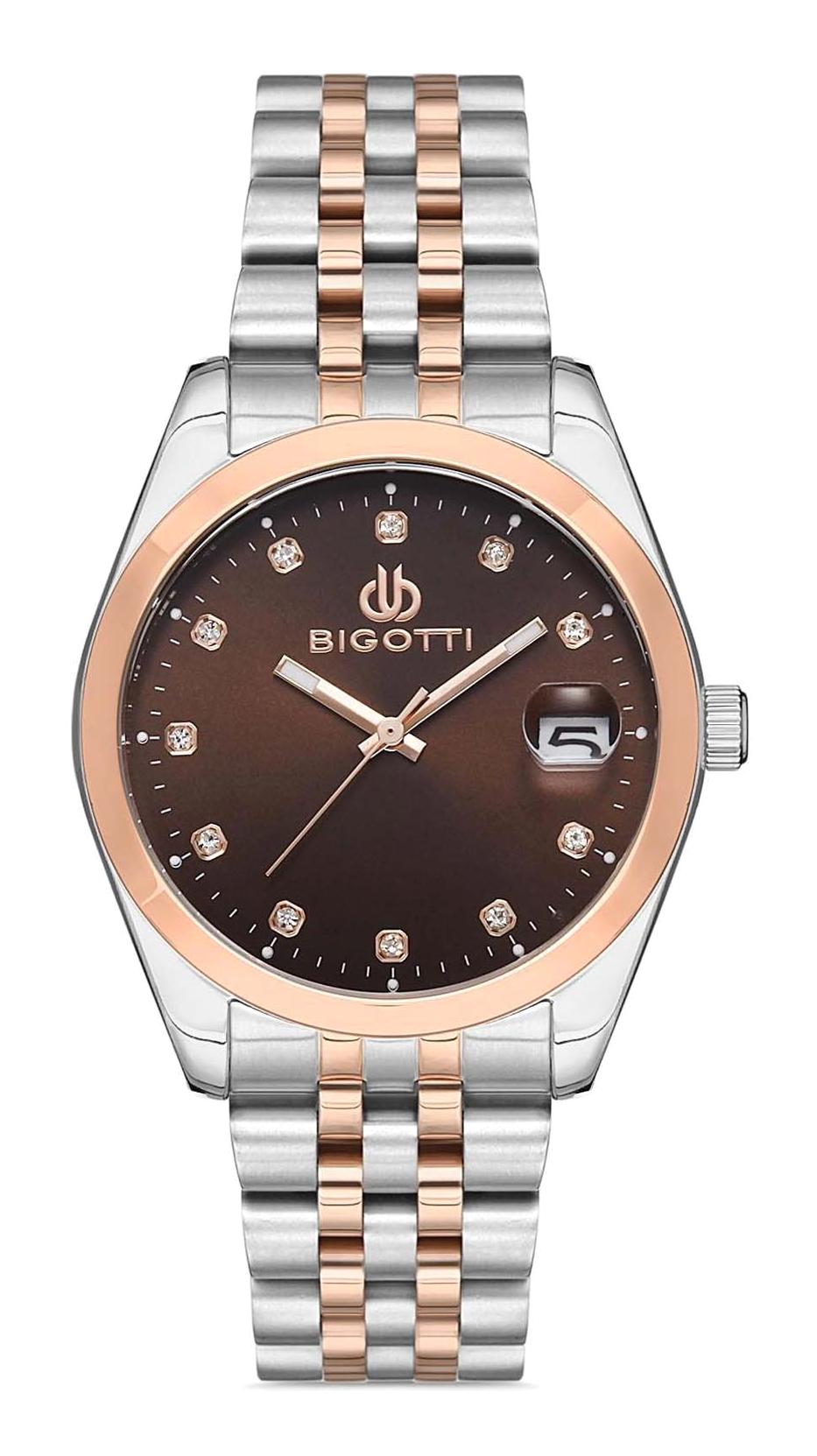 Bigotti BG.1.10271.4 36 mm Gri Çelik Kordon Analog Kadın Kol Saati