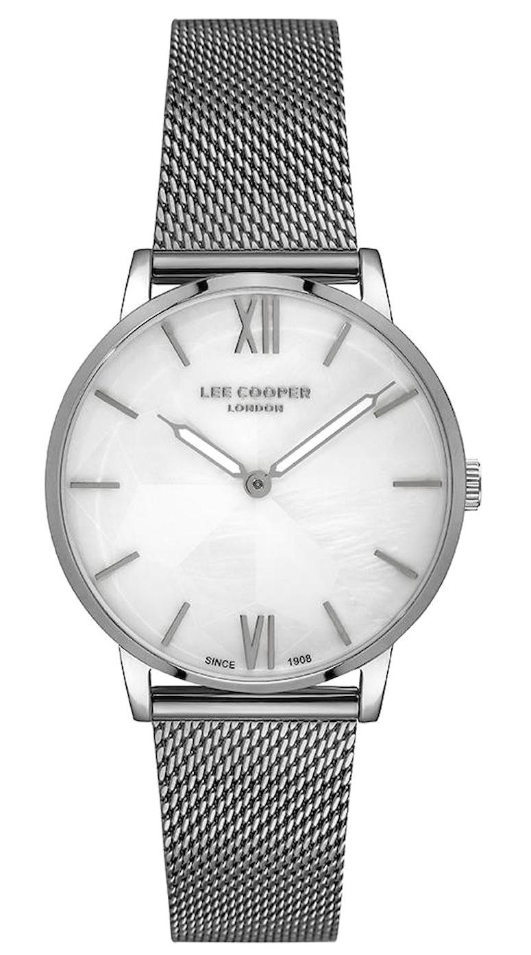 Lee Cooper LC07047.330 36 mm Gri Hasır Kordon Analog Kadın Kol Saati