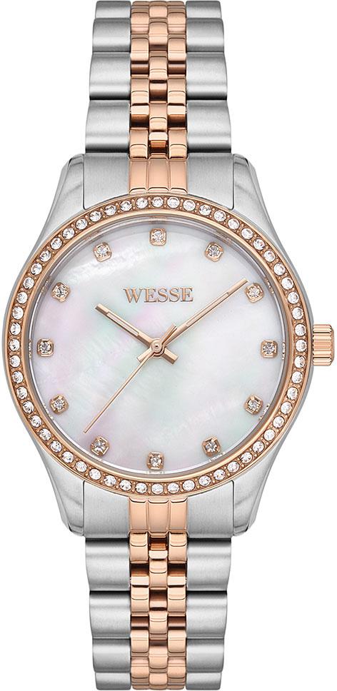 Wesse WWL109704 35 mm Gri-Rose Gold Çelik Kordon Analog Kadın Kol Saati