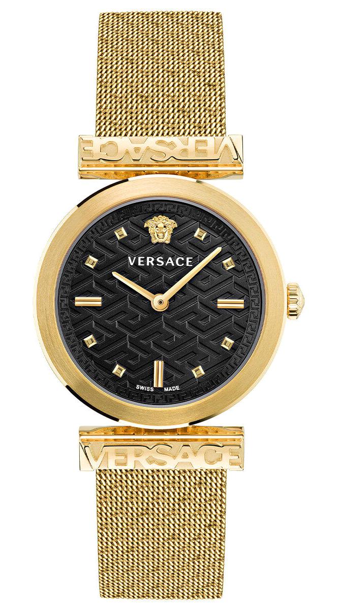 Versace VRSCVE6J00723 34 mm Altın Çelik-Hasır Kordon Analog Kadın Kol Saati