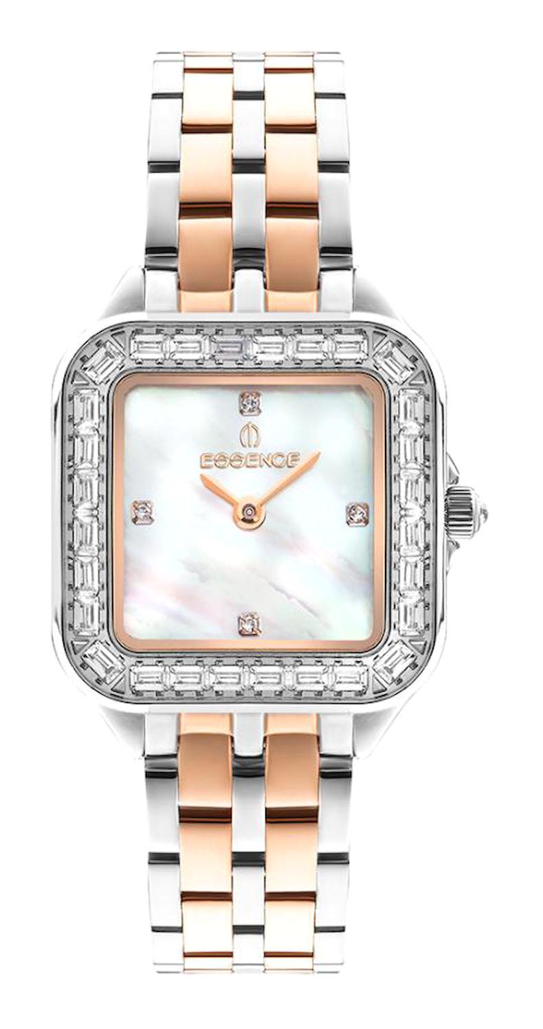 Essence D1148.420 32 mm Gri-Rose Gold Çelik Kordon Analog Kadın Kol Saati