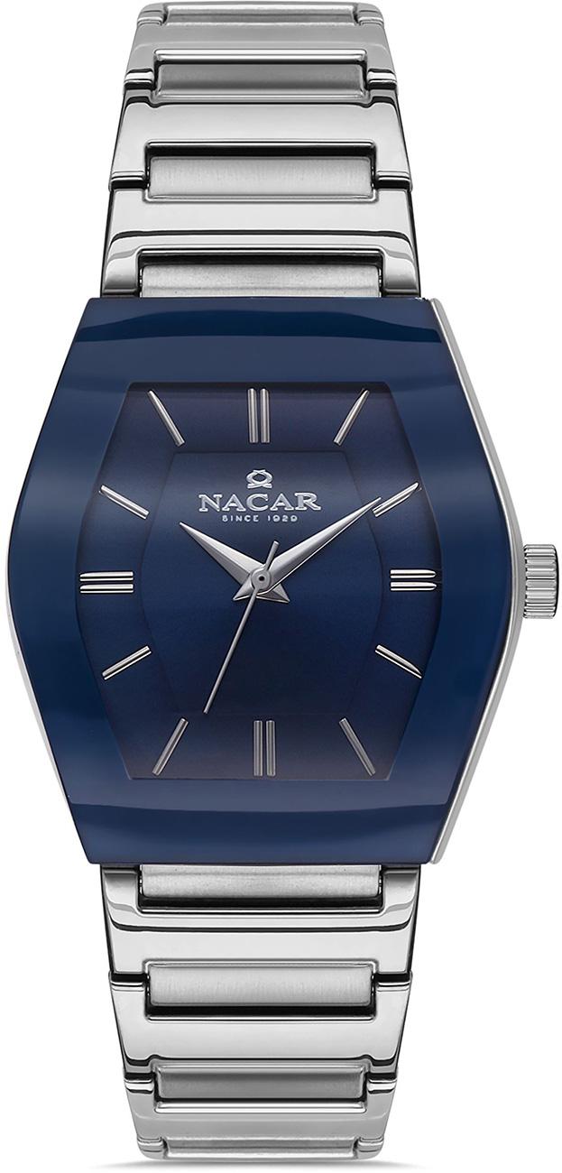 Nacar 36-391046-ALSM 34-37 mm Gri Metal Kordon Analog Kadın Kol Saati