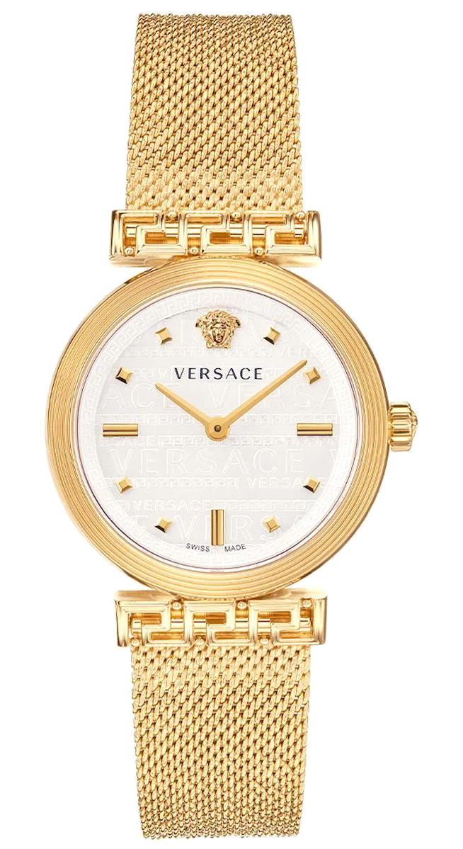 Versace VRSCVELW00820 34 mm Altın Çelik-Hasır Kordon Analog Kadın Kol Saati