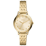 Fossil FBQ3863 34 mm Altın Çelik Kordon Analog Kadın Kol Saati