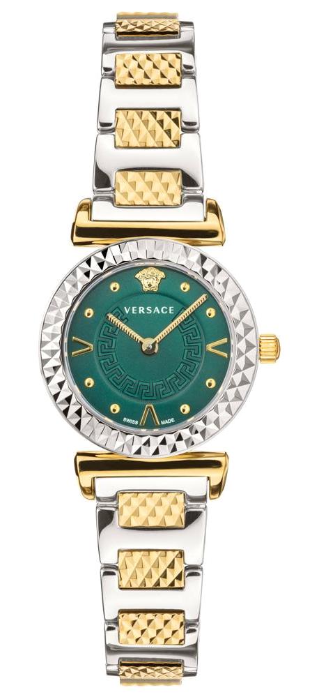 Versace VRSCVEAA01320 30 mm Altın-Gri Çelik Kordon Analog Kadın Kol Saati
