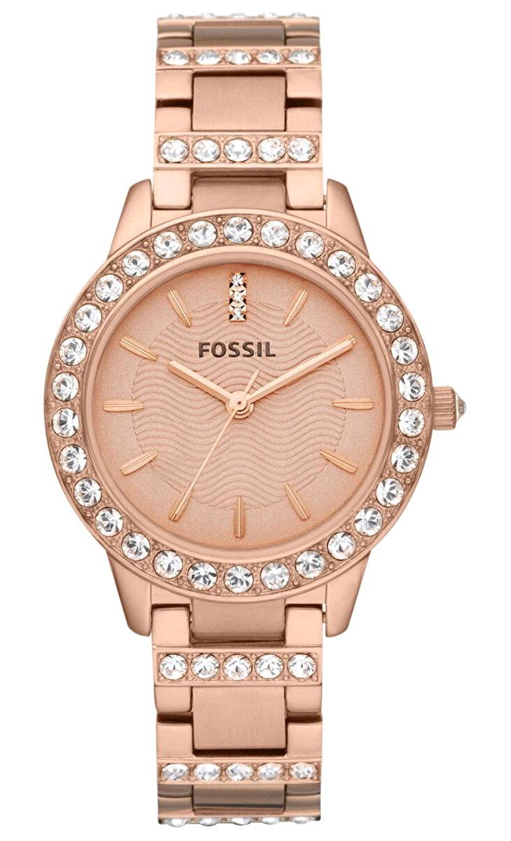 Fossil FES3020 34 mm Rose Gold Çelik Kordon Analog Kadın Kol Saati
