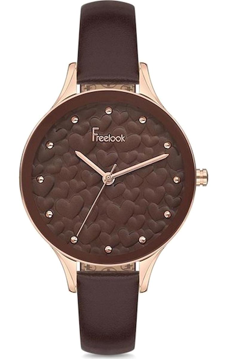 Freelook F.1.1071.07 36 mm Kahverengi Deri Kordon Analog Kadın Kol Saati