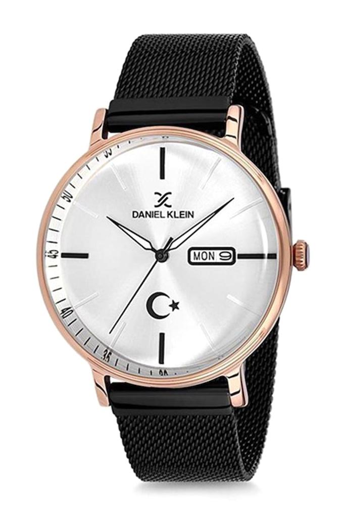 Daniel Klein DK012418N-03 Takvimli 36 mm Siyah Çelik Kordon Analog Kadın Kol Saati