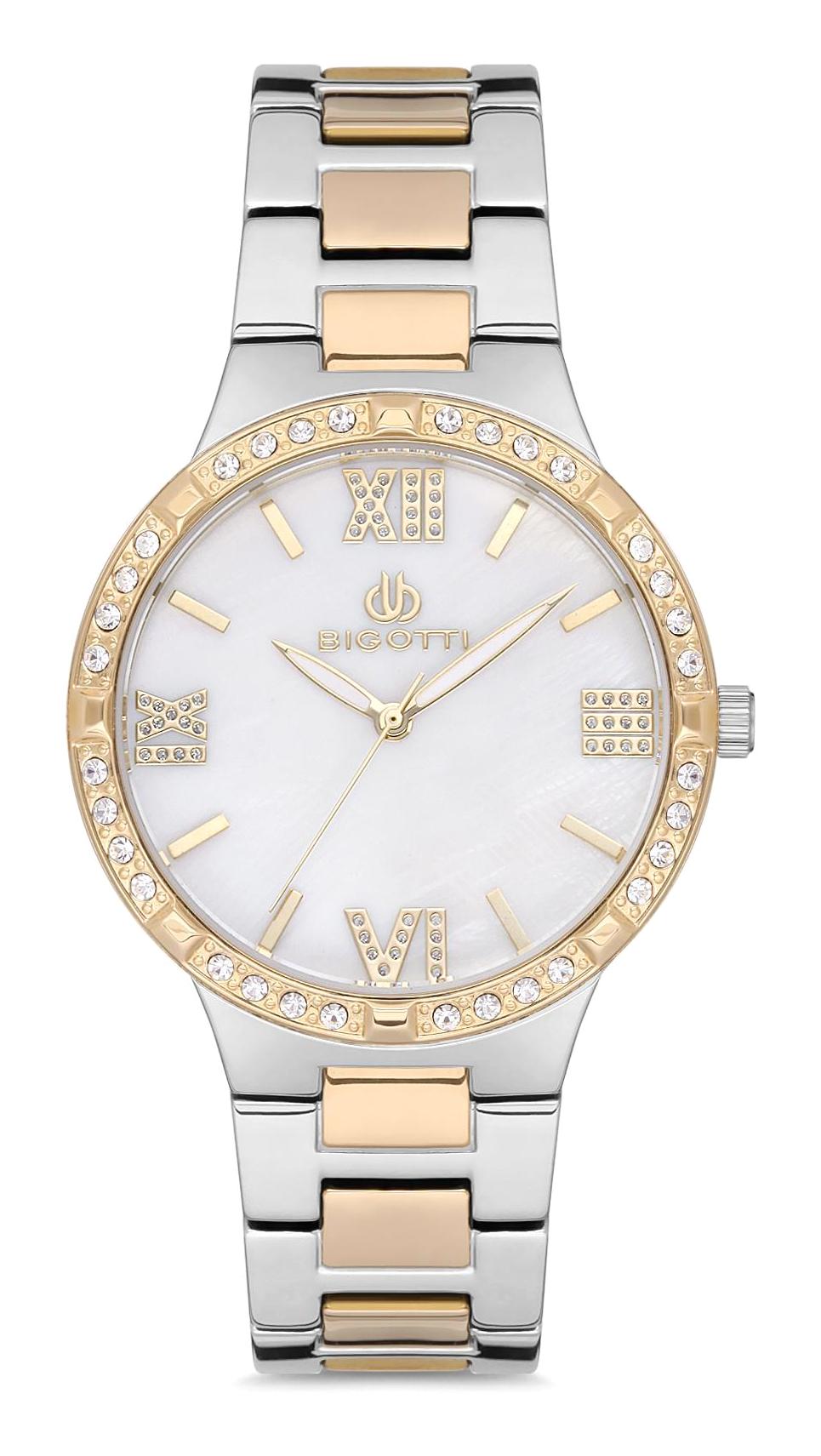 Bigotti BG.1.10117.2 36 mm Gri-Rose Gold Çelik Kordon Analog Kadın Kol Saati