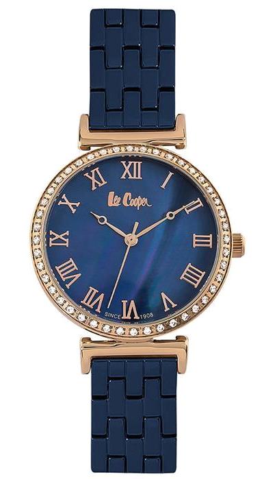 Lee Cooper LC06562.490 40 mm Lacivert Metal Kordon Analog Kadın Kol Saati