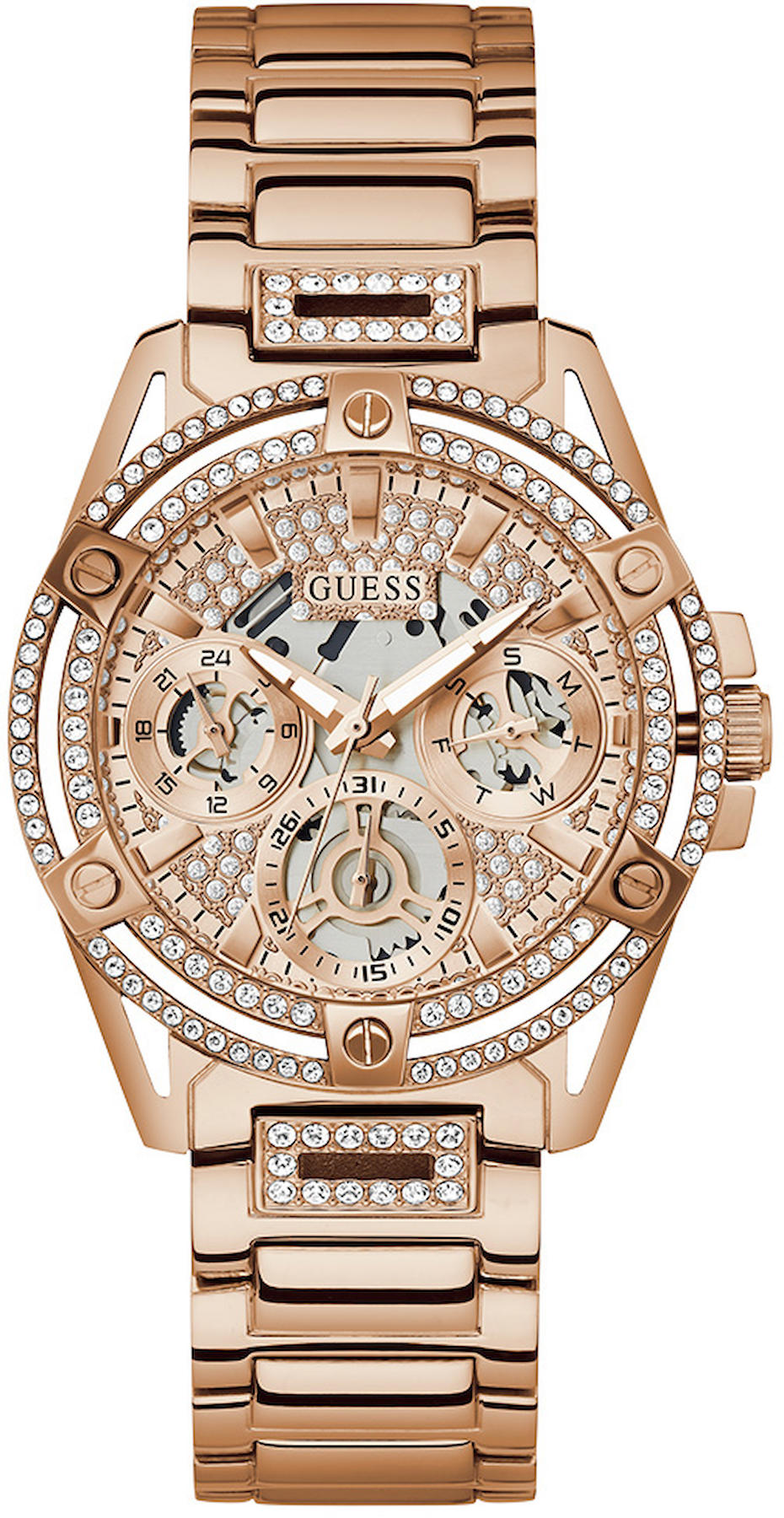 Guess GUGW0464L3 Takvimli 40 mm Rose Gold Çelik Kordon Analog Kadın Kol Saati