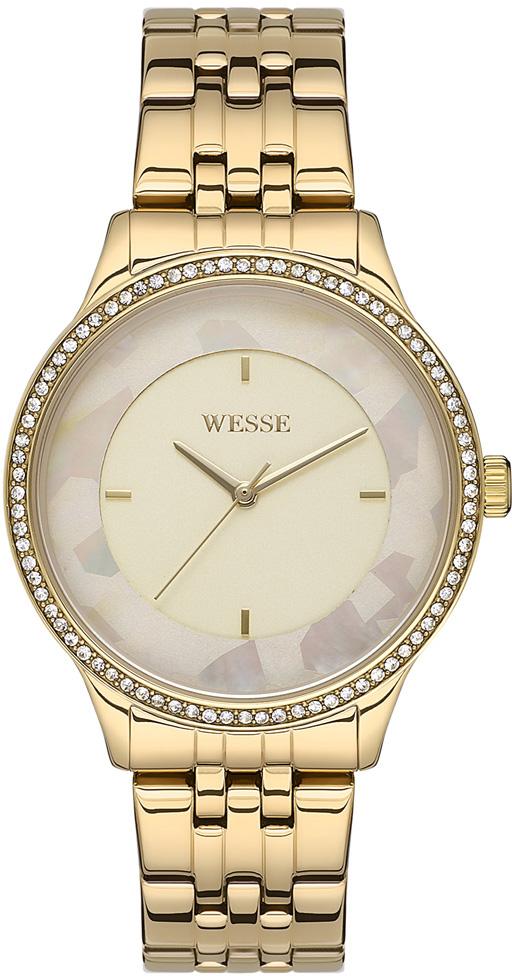 Wesse WWL109103 38 mm Altın Çelik Kordon Analog Kadın Kol Saati