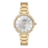 Nacar NC34-39B662-DSMS Takvimli 33 mm Altın Çelik Kordon Analog Kadın Kol Saati