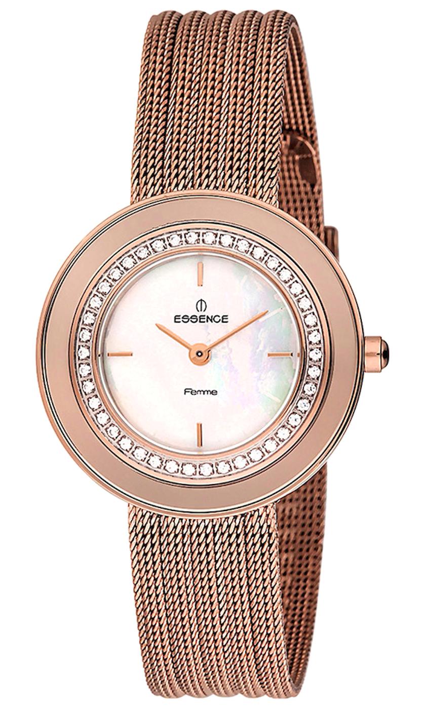 Essence D1031.420 29 mm Rose Gold Hasır Kordon Analog Kadın Kol Saati