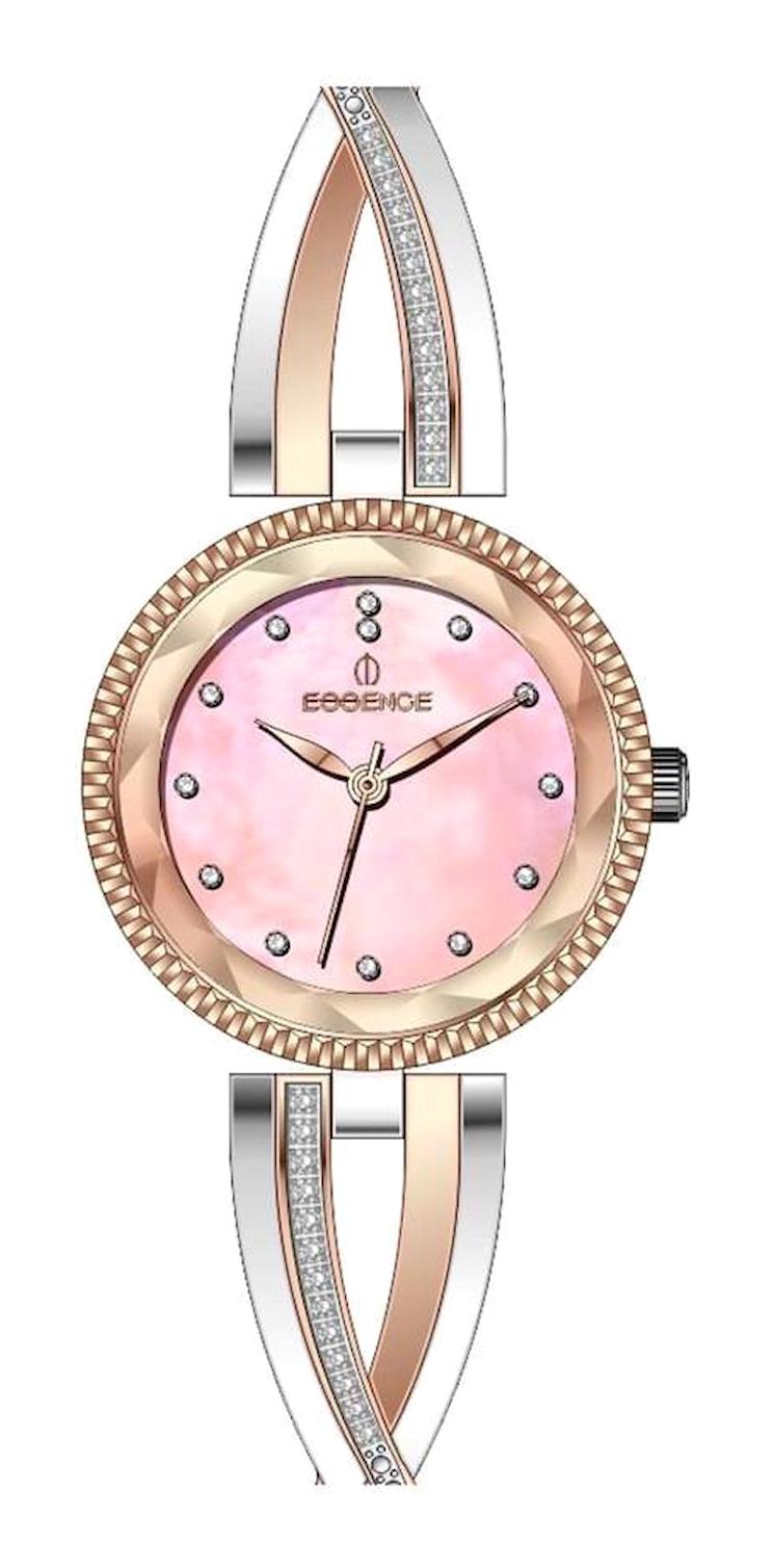 Essence D1138.580 32 mm Gri Çelik Kordon Analog Kadın Kol Saati
