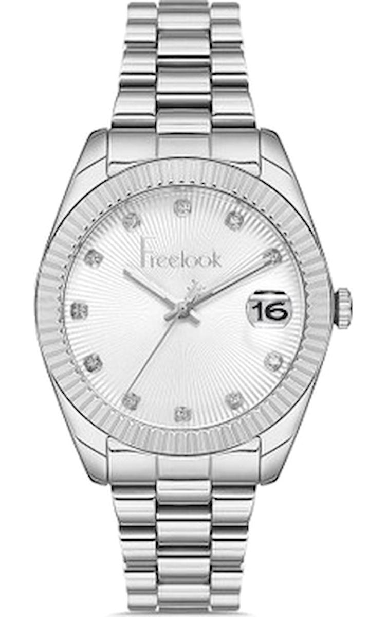 Freelook FL.1.10219.1 38 mm Gri Çelik Kordon Analog Kadın Kol Saati
