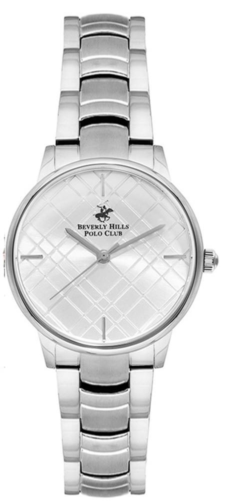 Beverly Hills Polo Club BP3064C.330 35 mm Gri Çelik Kordon Analog Kadın Kol Saati
