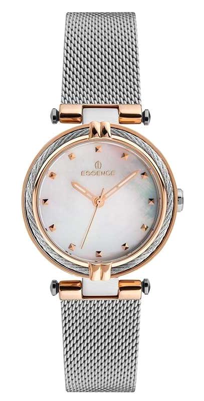 Essence ES6659FE.520 34 mm Gri Hasır Kordon Analog Kadın Kol Saati