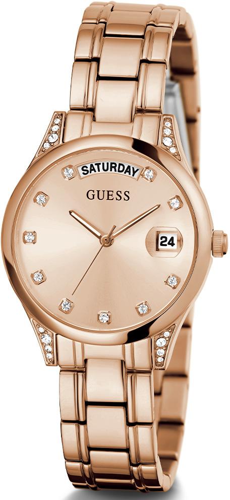 Guess GUGW0385L3 Takvimli 36 mm Rose Gold Metal Kordon Analog Kadın Kol Saati