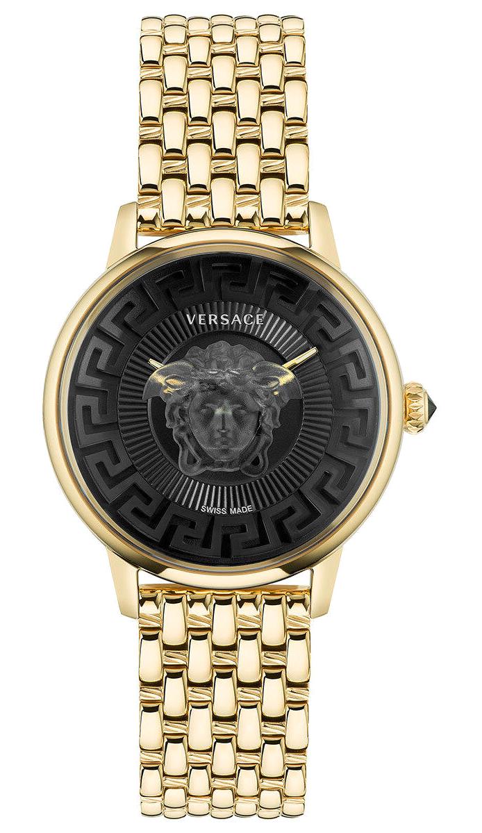 Versace VRSCVE6F00523 38 mm Altın Çelik Kordon Analog Kadın Kol Saati