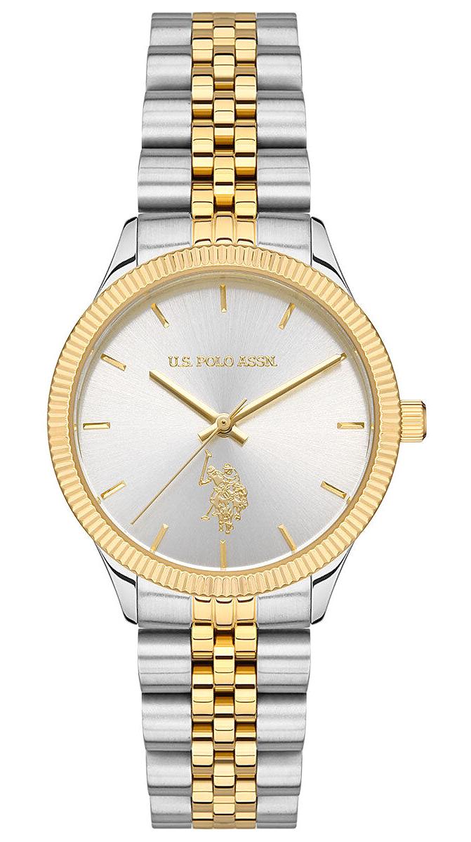 U.S. Polo Assn USPA2061-02 32 mm Altın-Gri Çelik Kordon Analog Kadın Kol Saati
