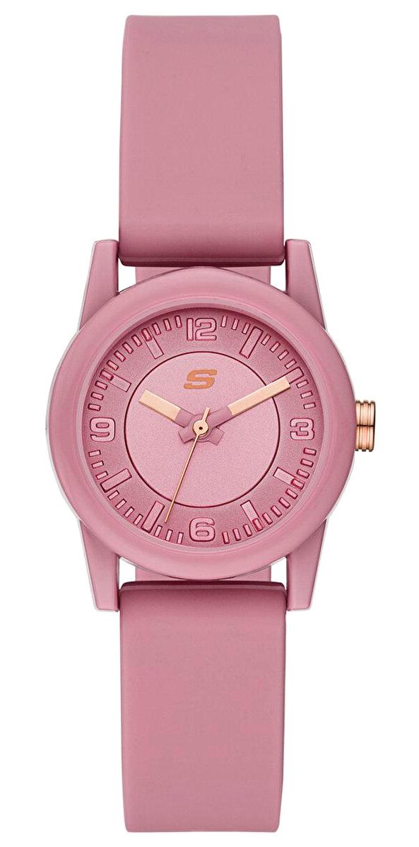 Skechers SR6201 30 mm Pembe Silikon Kordon Analog Kadın Kol Saati