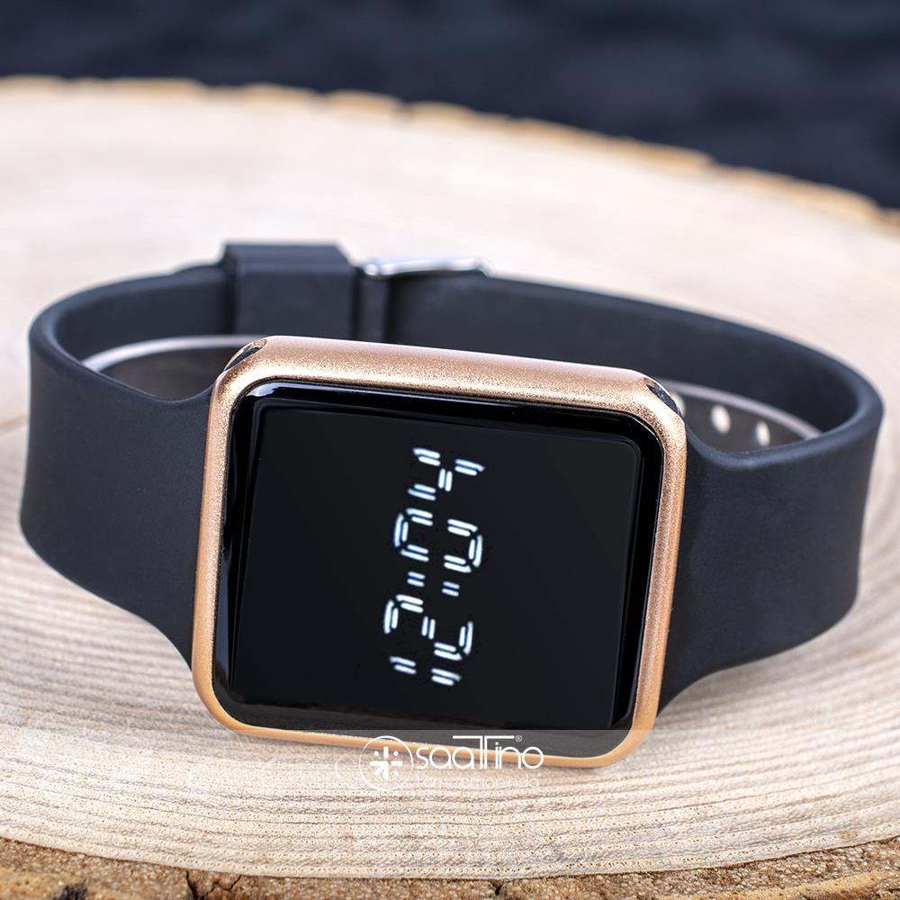 Spectrum ST-303729 40 mm Siyah Silikon Kordon Dijital Kadın Kol Saati