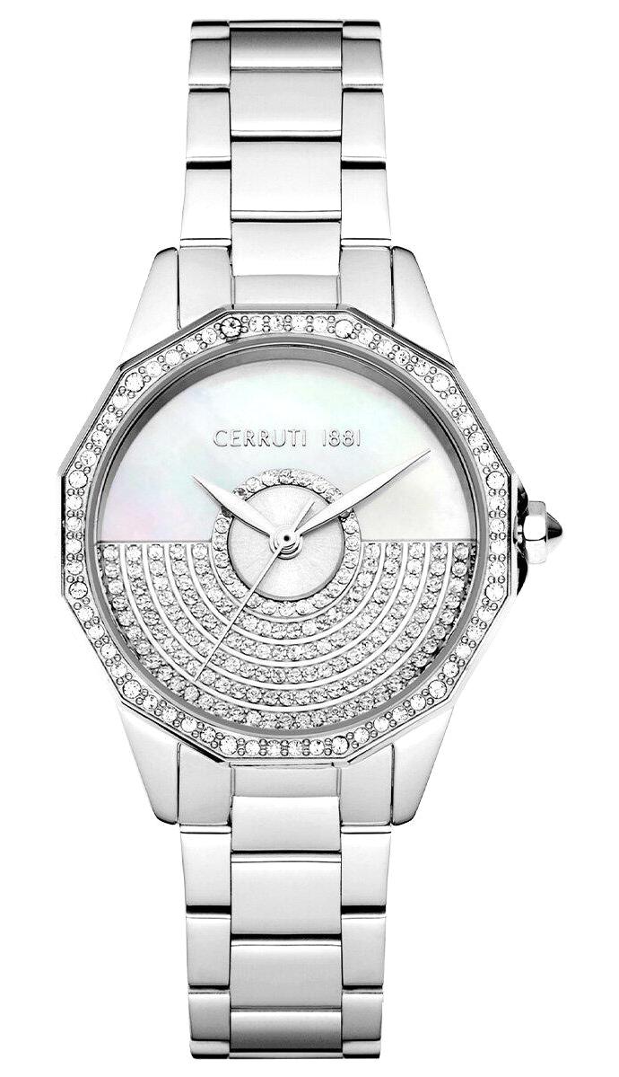 Cerruti 1881 CIWLG0008901 30 mm Gri Çelik Kordon Analog Kadın Kol Saati