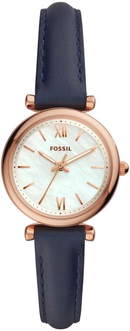 Fossil FES4502 28 mm Lacivert Deri Kordon Analog Kadın Kol Saati