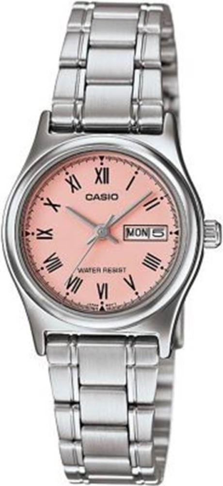 Casio LTP-V006D-4BUDF Takvimli 25 mm Gri Çelik Kordon Analog Kadın Kol Saati