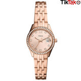 Fossil FES5038 32 mm Rose Gold Çelik Kordon Analog Kadın Kol Saati