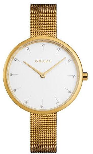 Obaku Denmark V233LXGIMG 30 mm Altın Çelik Kordon Analog Kadın Kol Saati