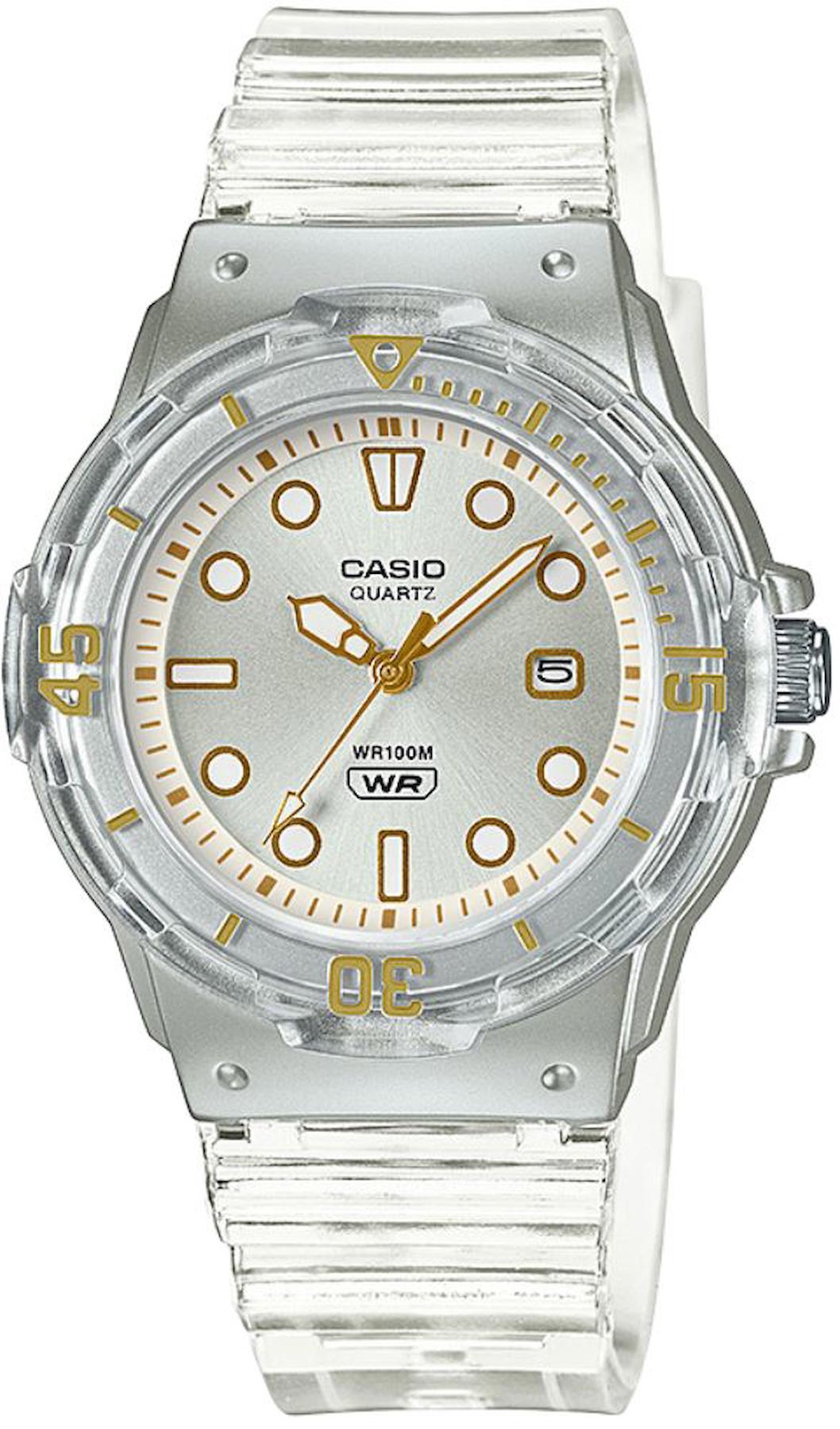 Casio LRW-200HS-7EVDF Takvimli 39 mm Gri Plastik Kordon Analog Kadın Kol Saati