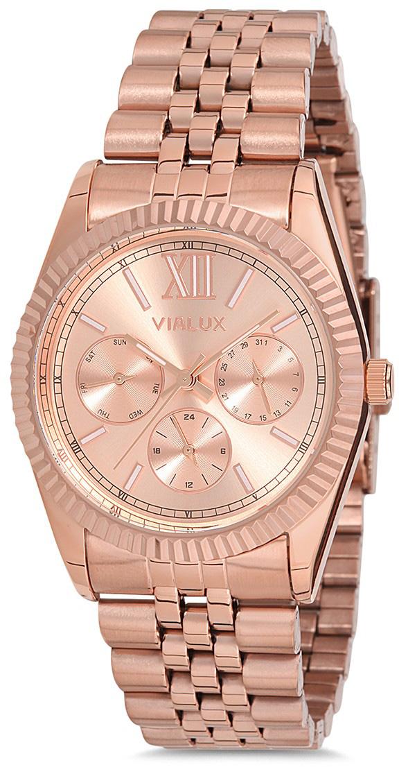 Vialux LY573R-12SR 36 mm Rose Gold Çelik Kordon Analog Kadın Kol Saati