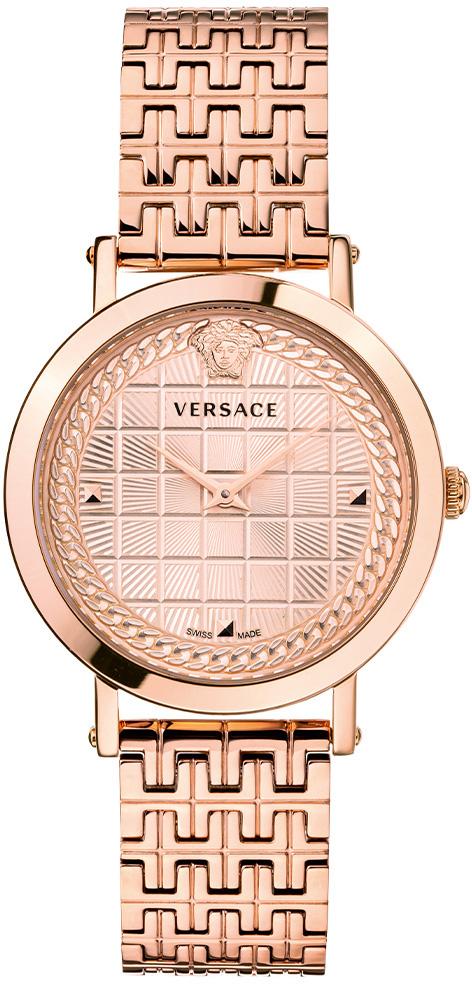 Versace VRSCVELV00720 37 mm Rose Gold Çelik Kordon Analog Kadın Kol Saati