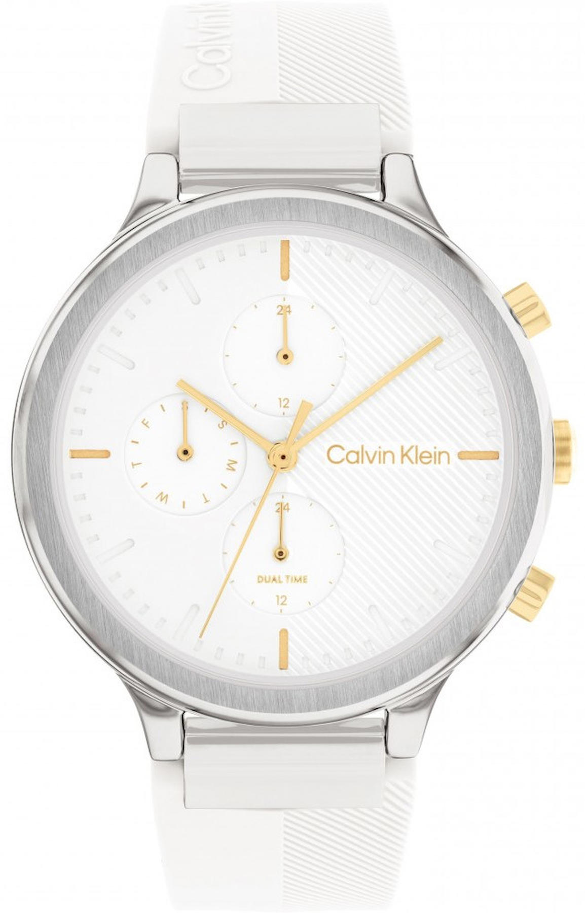 Calvin Klein CK25200244 Takvimli 40 mm Gri Plastik Kordon Analog Kadın Kol Saati