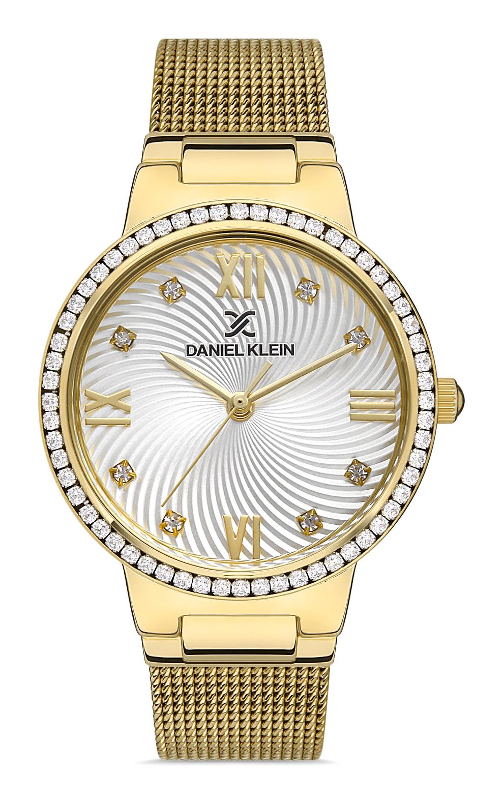 Daniel Klein DKE.1.10484.3 34 mm Altın Hasır Kordon Analog Kadın Kol Saati