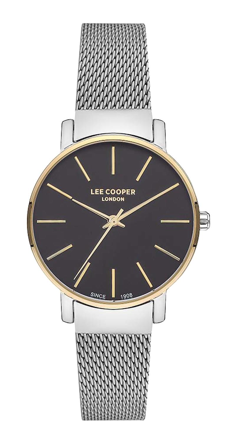 Lee Cooper LC07339.250 40 mm Gri Plastik Kordon Analog Kadın Kol Saati