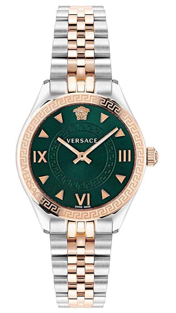 Versace VRSCVE2S00422 35 mm Altın-Gri Çelik Kordon Analog Kadın Kol Saati