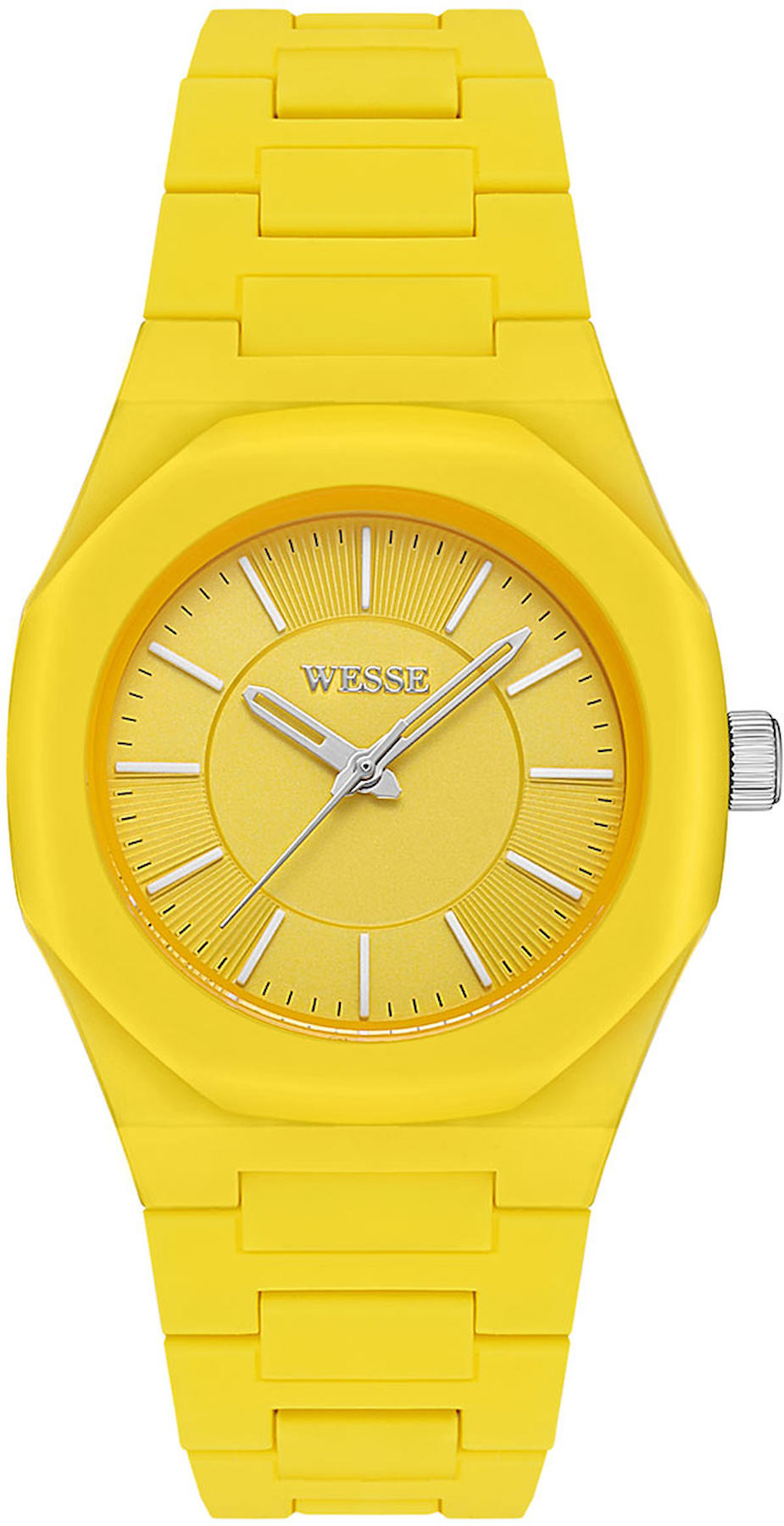 Wesse WWL111702 36 mm Sarı Plastik Kordon Analog Kadın Kol Saati