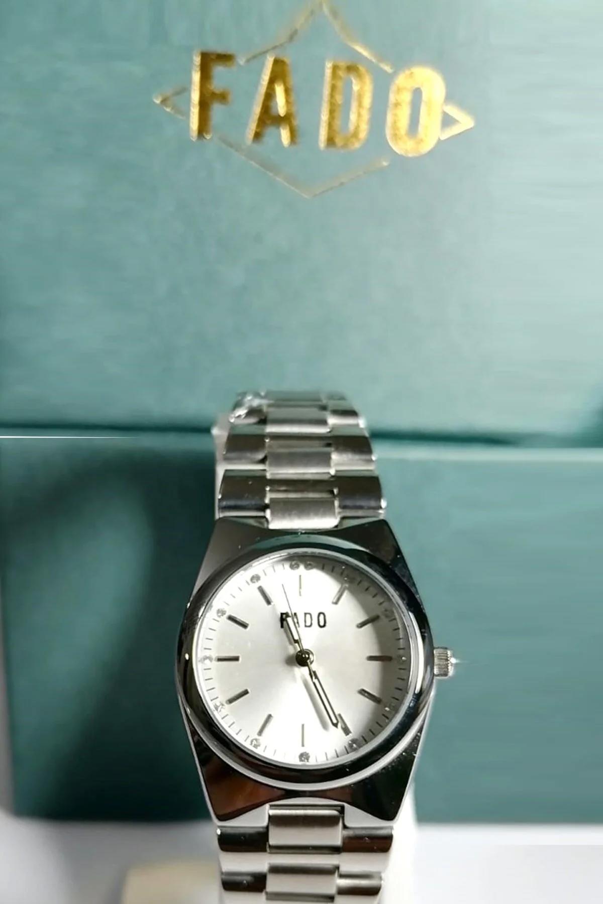 Q&Q RH 0215 36 mm Gri Çelik Kordon Analog Kadın Kol Saati