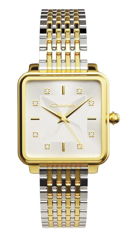 Osse OSW10135 30 mm Altın-Gri Çelik Kordon Analog Kadın Kol Saati