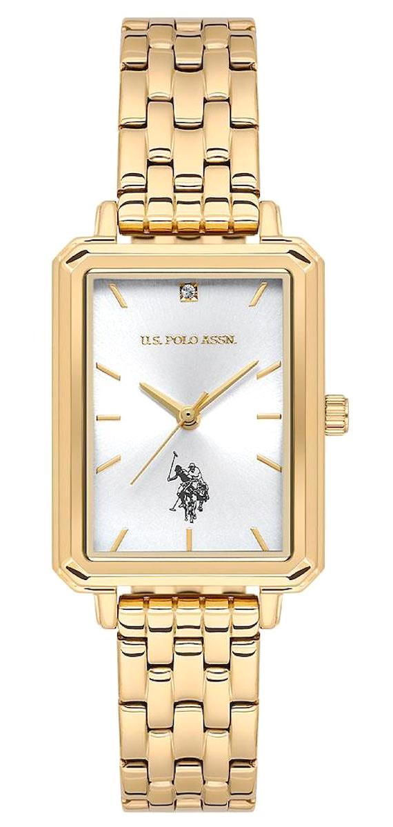 U.S. Polo Assn USPA2082-03 23.2-36.3 mm Altın Çelik Kordon Analog Kadın Kol Saati